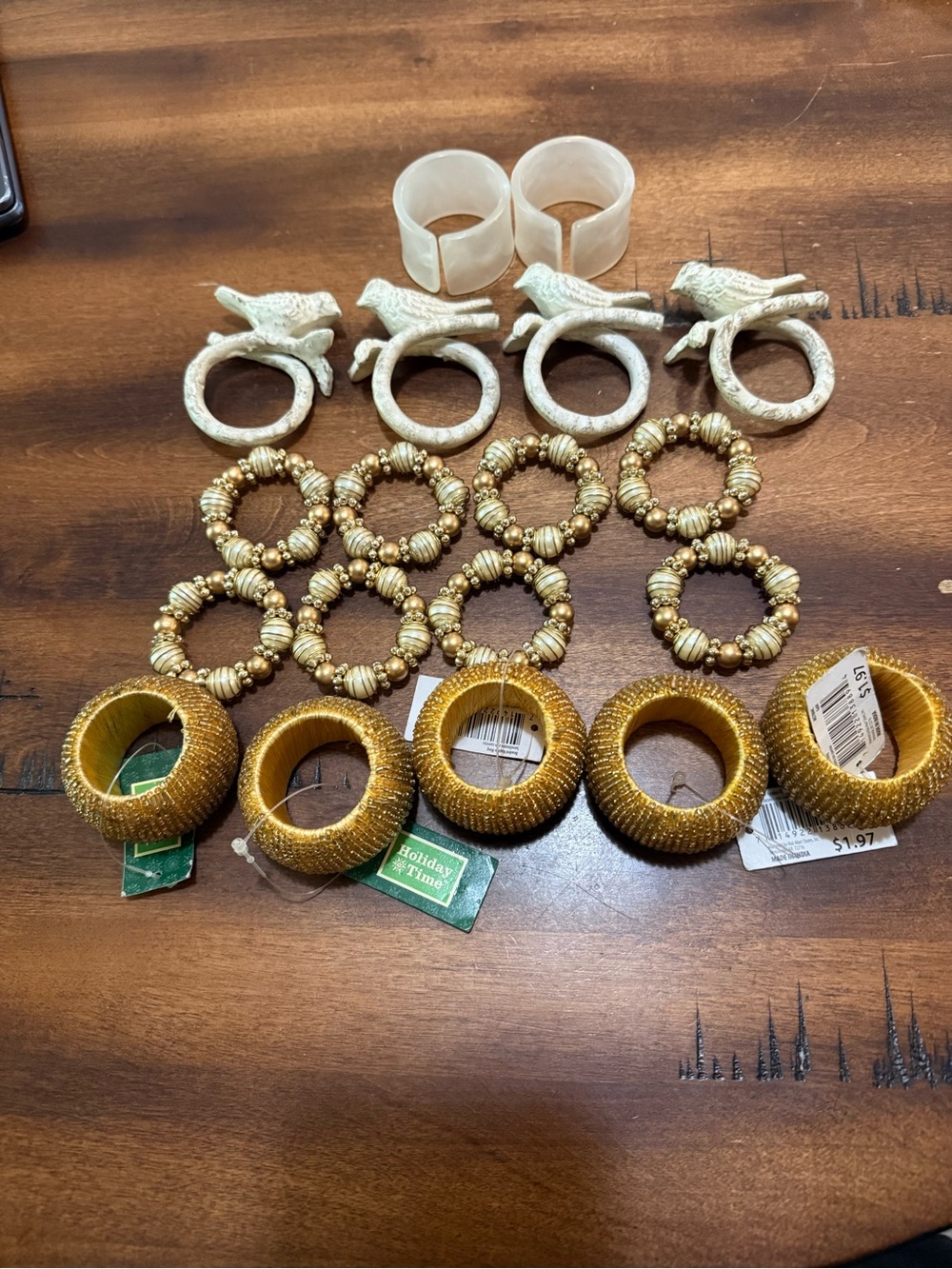Napkin Ring Coordinating lot Set Of  19